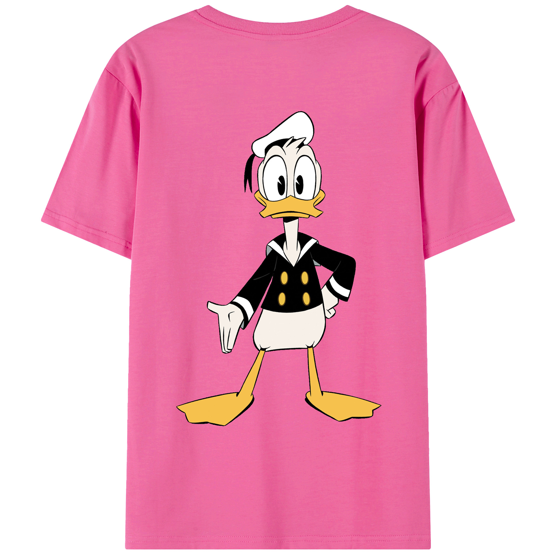 （画像用） ミッキーマウス Mickey Mouse レディース半袖Tシャツ(バックプリント)
